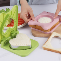 Nouveaux moules à sandwich, moules à découper les sandwichs en plastique et acier inoxydable pour bento DIY et moules à toasts pour usage domestique
