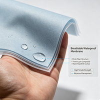 Sous-couche de toiture synthétique anti-déchirure haute résistance pour l'isolation des bâtiments, membrane respirante imperméable grise