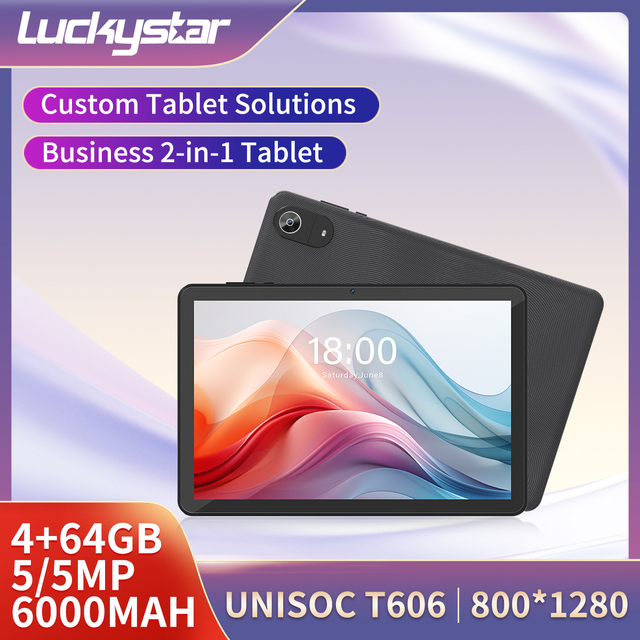 New Luckystar M1060 10.1" Android 16 Tablet T606 CPU 4GB+64GB Capacitive Touch Screen Wi-Fi Shockproof Entertainment for