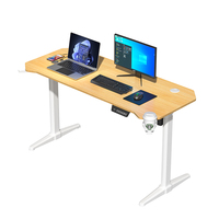 Bureaux de bureau minimaliste Hauteur Réglable Smart Ergonomique Blanc Petit Électrique Moteur Unique Ordinateur Table D'étude Stand Bureau