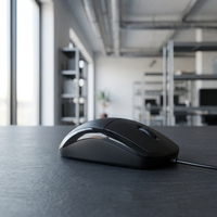 Souris de jeu filaire ergonomique pour droitier HM5062, rétroéclairage RVB, silencieuse, USB, plug and play, pour la maison et le bureau