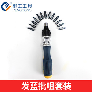 Penggong Ratchet <b>Screwdriver</b> Set S2 <b>Torx</b> Hex Phillips Flathead Magnetic Industrial Grade 36 Pcs - Product Image 5