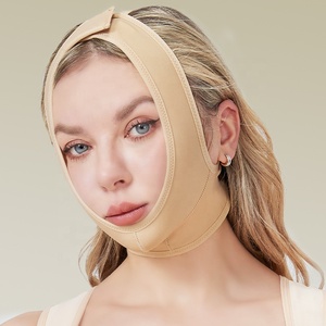 Masque en soie V-Face Lifting du visage Double <span class=keywords><strong>réduction</strong></span> du menton Post-liposuccion Ligne de graisse Sculpture couvre-chef Rides Jersey Top Firm Thin - Product Image 4