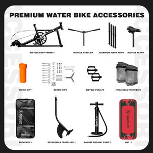 Spatium Nouveau Tendance Hydroptère Gonflable Flottant Cycle Mer Vélo Gonflable <span class=keywords><strong>Ponton</strong></span> Eau Pédale Vélo Bateau <span class=keywords><strong>Prix</strong></span> à Vendre - Product Image 5