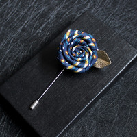 Broche de chemise, ruban, rose, corsage pour uniforme scolaire, fleur de poche, épingle de col, accessoires de poitrine