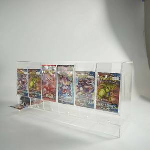 DESIGN PERSONNALISÉ <span class=keywords><strong>5</strong></span> COMPARTIMENTS ACRYLIQUE cartes <span class=keywords><strong>pokemon</strong></span> <span class=keywords><strong>Booster</strong></span> Box cartes <span class=keywords><strong>pokemon</strong></span> <span class=keywords><strong>Booster</strong></span> Box - Product Image 2