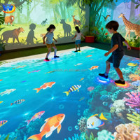 Système de projection interactive tout-en-un pour intérieur, jeux 3D au sol et sur mur, projection interactive murale