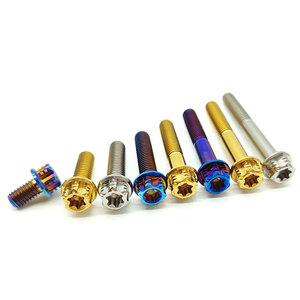 Boulons à bride hexagonale Torx en titane de qualité supérieure Grade 5 M10 M5 10mm M8 M6 M7 M8, vis de vélo, boulons à bride en titane pour moto M16 - Product Image 1