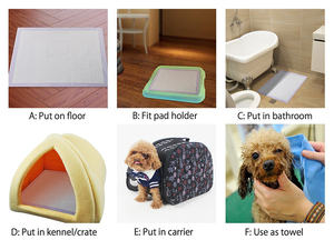 Almohadillas Absorbentes Desechables para Perros y Cachorros de Bambú, Resistentes al Agua IPx6, Suaves y Absorbentes, Certificadas por la CE, Ayudas para el Entrenamiento para Ir al Baño - Product Image 6