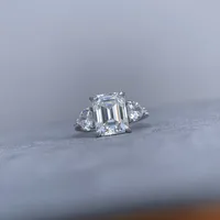 Bague MuShan de luxe en argent sterling 925 avec moissanite ronde, bague sur mesure pour ami, plaquée or 18 carats, bagues brevetées MST