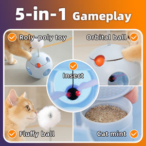 Vente en gros 4 en 1 <span class=keywords><strong>jouet</strong></span> gobelet écologique pour <span class=keywords><strong>chat</strong></span> <span class=keywords><strong>jouet</strong></span> en plastique sport moderne et à la mode pour le jeu actif style classique simple et agréable - Product Image 4