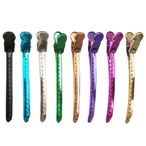 Clip per Capelli in Metallo con Presa Forte Personalizzabili, Ampiamente Utilizzate per Sezionare, Posizionare, Colorare, Evidenziare e per l'Acconciatura in Salone - Product Image 1