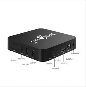 New arrival customize digital ATV box 2.4G 5G dual band WiFi 4k HD android 13 smart media supplier set-top box