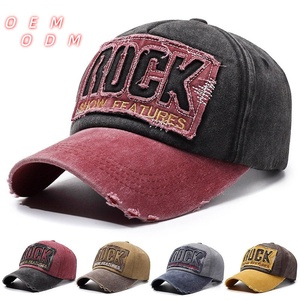 Cappellino da Baseball in Cotone Vintage con Frange, Protezione Solare, Stile Americano con Lettere, per Coppie - Product Image 1