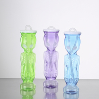 Gobelets en plastique transparents pour glace pilée avec couvercles et pailles pour fêtes, vente en gros