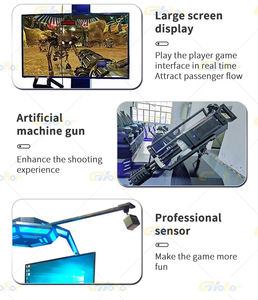 Máquina de Juego de Disparos <span class=keywords><strong>VR</strong></span> Gatling con Pantalla LCD HD de 42 Pulgadas, <span class=keywords><strong>18</strong></span> <span class=keywords><strong>Juegos</strong></span> Clásicos, Uso en Interiores, 1 Jugador - Product Image 6