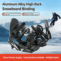 Nouvelles fixations de ski alpin professionnelles pour hommes – Crochets de sangle écologiques et durables en fibre de verre/nylon pour bottes alpines DIN – Personnalisables