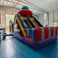 Parcours d'obstacles gonflable en PVC robuste sur mesure pour enfants, idéal pour les locations de fêtes en plein air et les événements ludiques