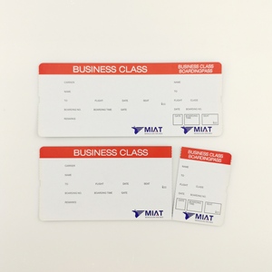 Tarjeta de embarque de pedido de billetes de avión de papel térmico personalizado de fábrica a bajo precio. - Product Image 2