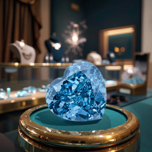 IGI Certified Fancy Colored Blue Lab <strong>Loose</strong> <strong>Diamond</strong> Heart Fancy Shape HPHT CVD Lab-Grown <strong>Diamond</strong> for Jewelry Making - Product Image 1