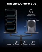 Chargeur sans fil magnétique pliable 3-en-1 de taille compacte certifié Qi2.2 Prime Anker 25W pour iPhone, Watch et AirPods