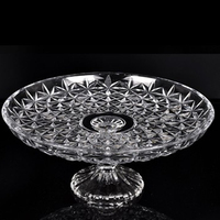 Vaisselle, plateau à cupcakes pour fête de Noël, plateau à gâteau en forme de dôme, or 24 carats, richement décoré, 12 po x 15 po