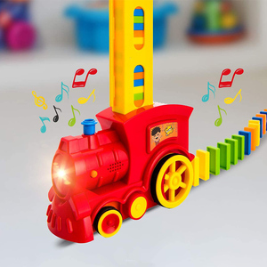 Ensemble de Train de dominos-Machine qui prépare votre expérience de rallye de dominos rapidement et automatiquement, jouet de Train de dominos 80 pièces. - Product Image 2