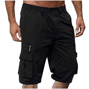 Shorts de sport pour homme en tissu écossais à taille élastique, respirants, séchage rapide, écologiques, 100 % polyester, collection été - Product Image 3