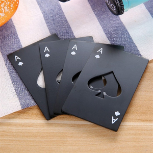 Wholesale Online Hot Sale Black Poker Card Spades Beer Bottle Opener Personalized Stainless Steel <b>Bar</b> <b>Tool</b> - Product Image 5