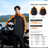 Combinaison de pluie imperméable pour moto, deux pièces, imperméable de moto, capuche amovible, M-3XL