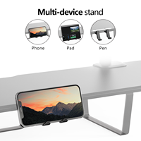 Support de moniteur en bois ergonomique Riser grand organisateur de bureau de stockage avec support de casque pour PC moniteur imprimante pour ordinateur portable