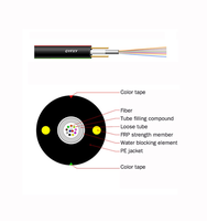 Fabricante de FTTH Interior Exterior 1/2/4 Core Gyfxy Cable de fibra óptica para el precio del medidor