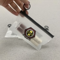 Vente en gros Enveloppe en PVC transparent étanche Sac à documents pochettes à fermeture éclair avec fermeture éclair et trous pour anneaux