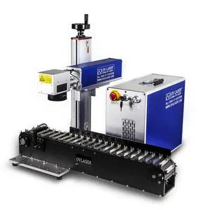 Pen Marking Conveyor Belt Automatic Fiber Laser Marking Machine for Metal Pen Stainless Steel Straw