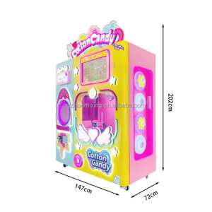 Tự Động Kẹo Bông Máy Bán Hàng Tự Động Tiếng Anh Ngôn Ngữ Kim Loại Xây Dựng Đồng Xu/Hóa Đơn Thẻ Tín Dụng Chấp Nhận 1-Năm Hoạt Động Trò Chơi - Product Image 4