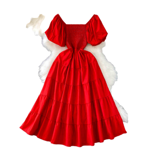 Abiti Casual da Donna in Lino e Cotone Intrecciato Personalizzati all'Ingrosso, Silhouette a Linea A, <span class=keywords><strong>Vestiti</strong></span> <span class=keywords><strong>Primaverili</strong></span> e Autunnali, Abito Lungo Midi - Product Image 5