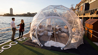Grand auvent transparent personnalisable Igloo de jardin Dôme géodésique pour serre Stade gonflable Salle à manger en plein air tente igloos