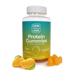 Vitamines gommeuses protéinées et fibres en marque privée, sans sucre, complément alimentaire pour la force <span class=keywords><strong>musculaire</strong></span> et l'équilibre nutritionnel - Product Image 1