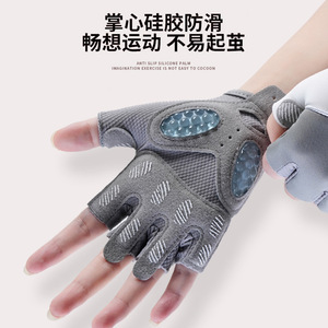 Wholesale OEM Custom High Quality New Design Fitness Climbing Hiking Half Finger Outdoor Breathable Lightweight Sport <b>Cycling</b> - Product Image 4