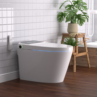 Bon Prix Nouveau Design P-trap/S-trap Salle de Bain Siège Chauffant Allongé Lavage Arrière Sans Tissu Bidet Toilette