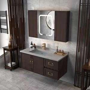 Modern <b>Bathroom</b> Vanity Australian Standard Wood Grain Readymade Vanity Units <b>Bathroom</b> - Product Image 5