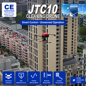 Drone de nettoyage autonome durable avec train d'atterrissage pour le nettoyage aérien des façades de gratte-ciel avec caméra haute définition - Product Image 1