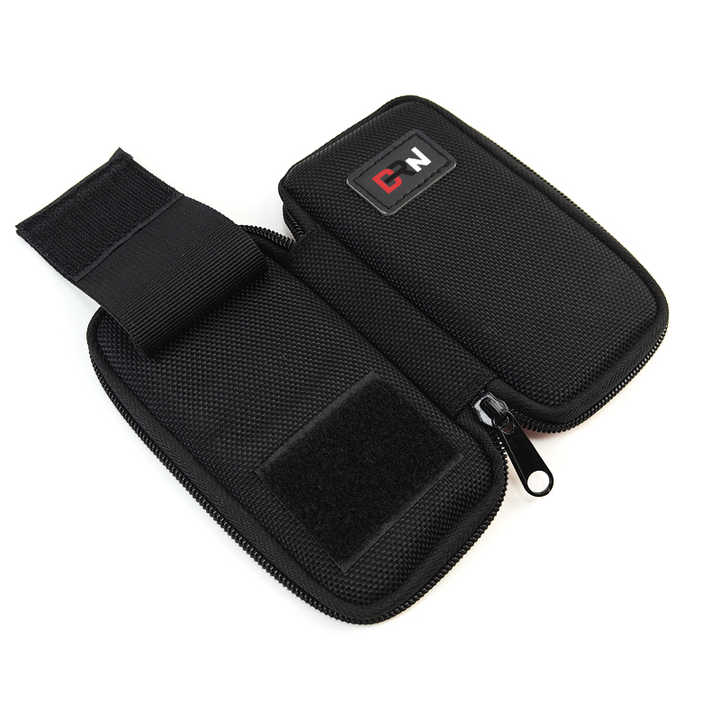 Black Soft Phone Storage Bag Small Portable Shockproof Power Bank Case