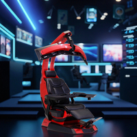 Chaise de jeu Scorpion à gravité zéro avec logo personnalisé, pivotante, cockpit exécutif, pliable et convertible