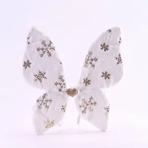 Factory Wholesale Kids Feather Angel Wings For Cosplay Angel Fairy Costume Girls White Butterfly Wings