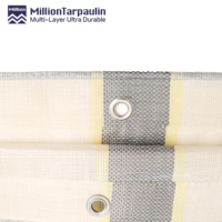 Bâche robuste imperméable MILLION 150 g/m² en rouleau, revêtement PE argenté, tissu résistant au soleil, bâche PE imperméable