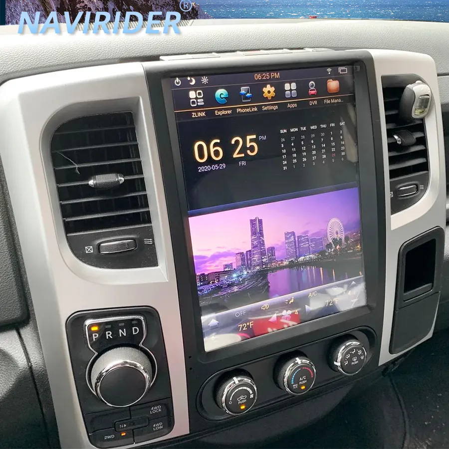 Dodge RAM 1500 2500 2013-2017 için araba radyo multimedya Android 13 Bluetooth Carplay ekran otomotiv kafa ünitesi navigasyon ile