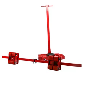 Troli kargo tugas berat, troli tangan merah Dolly industri empat roda untuk objek bergerak, alat transportasi tahan lama - Product Image 3