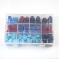 31-77Pcs Kit Penutup Katup Servis AC Mobil, Penutup Debu Port Sisi Tinggi dan Rendah untuk Sistem Pendingin Udara Mobil