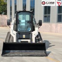 Chargeuse compacte sur chenilles de 1,5 tonne, moteur Euro5 et EPA4, pour travaux de construction et agricoles, fournie directement par l'usine.